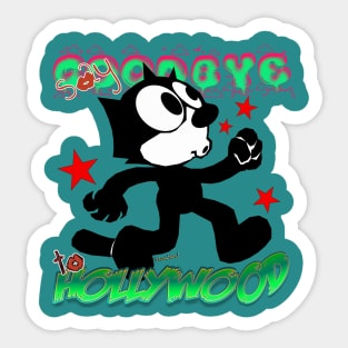 Vintage Say Goodbye to Hollywood! Sticker